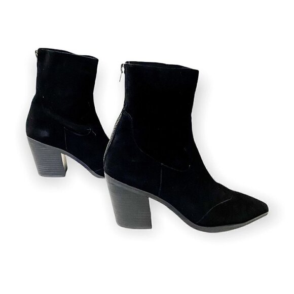 New in box,  Silent D Boots, Miller Pointed Toe Ankle Boots Black Suede, Size 38 - Picture 12 of 14